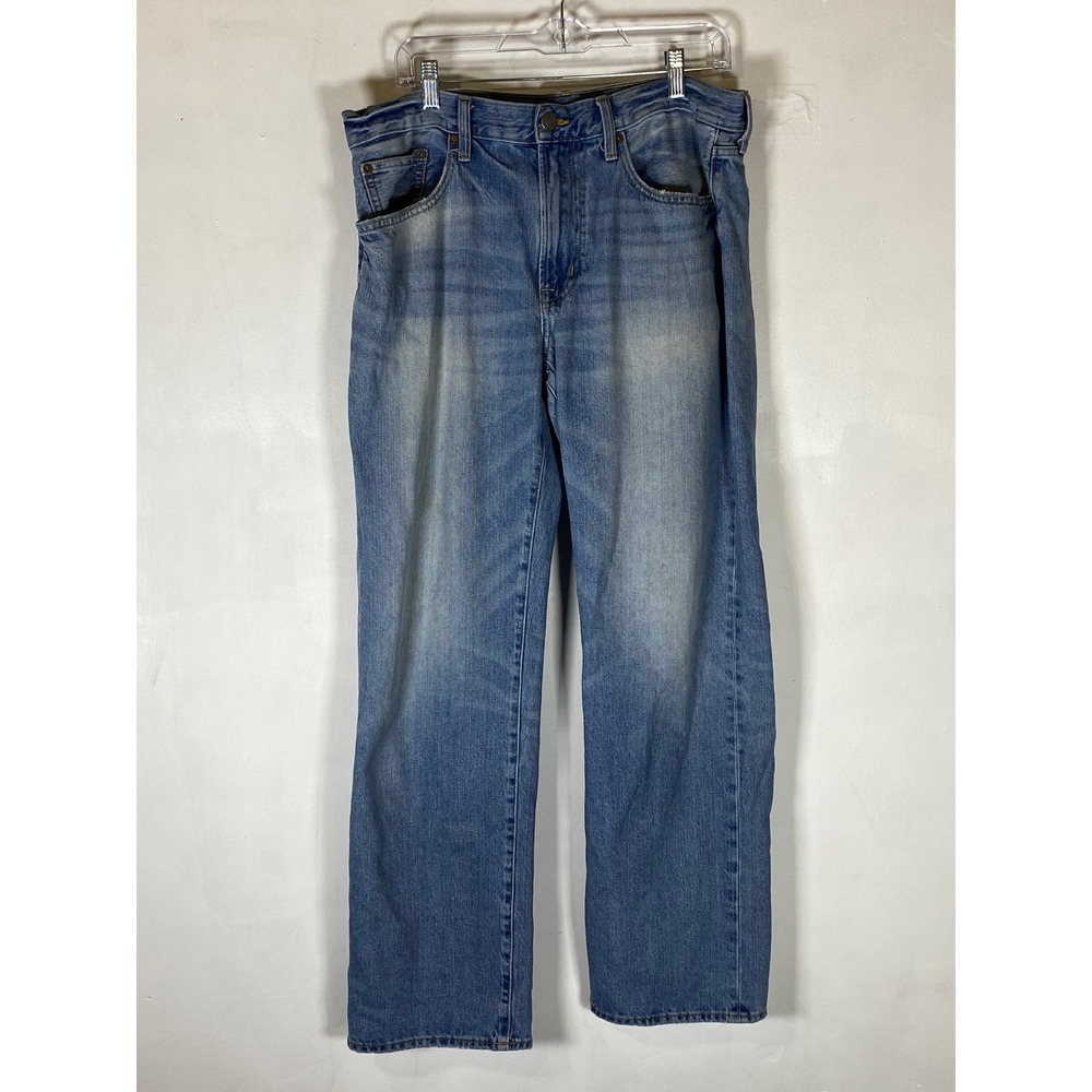 American Eagle 34x32 Straight Leg Jeans Light Wash 100% Cotton Denim Workwear